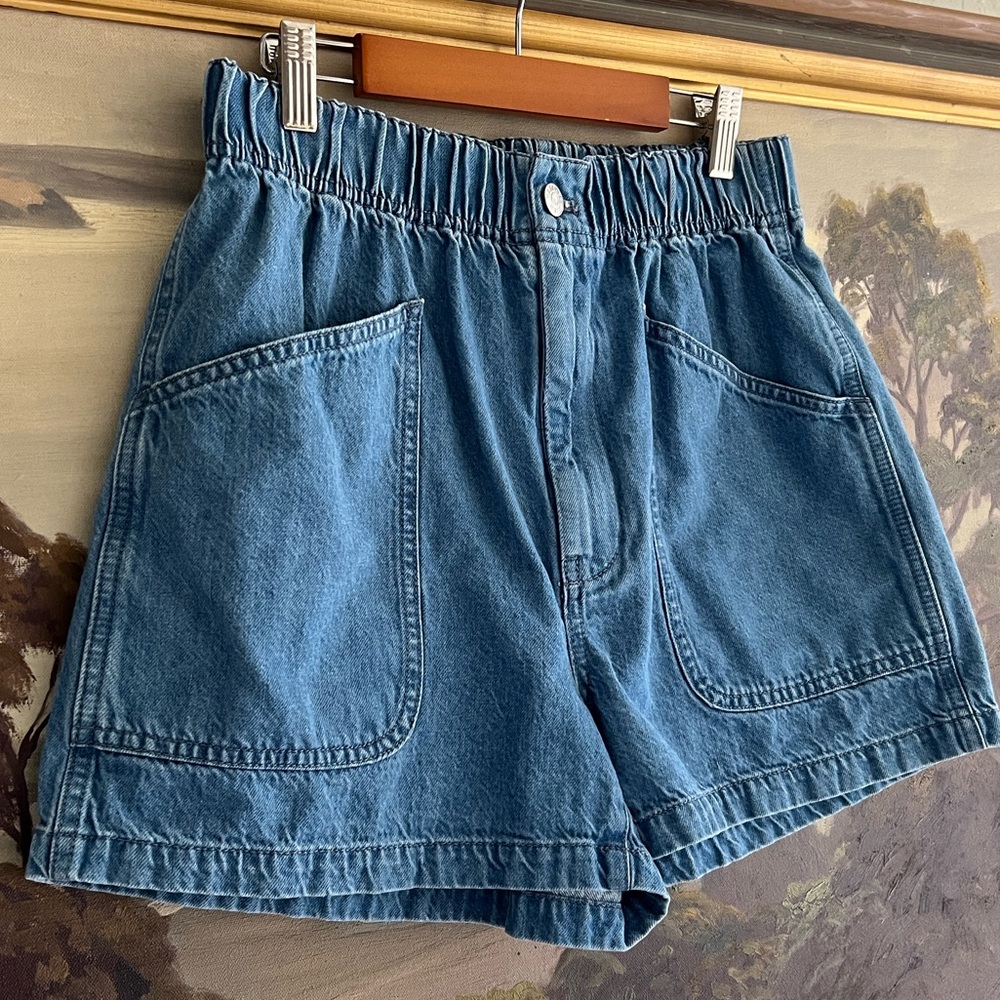 Madewell Women's Blue Denim Shorts Size 26 - Picture 3 of 10